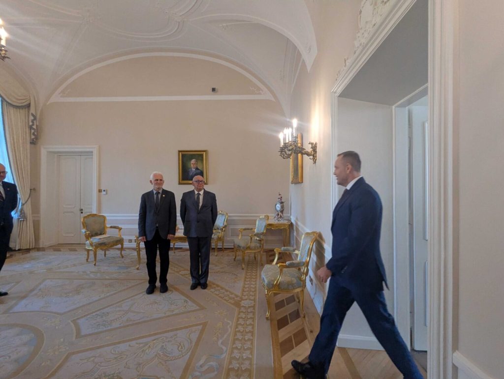 Прыём у Наўроцкага